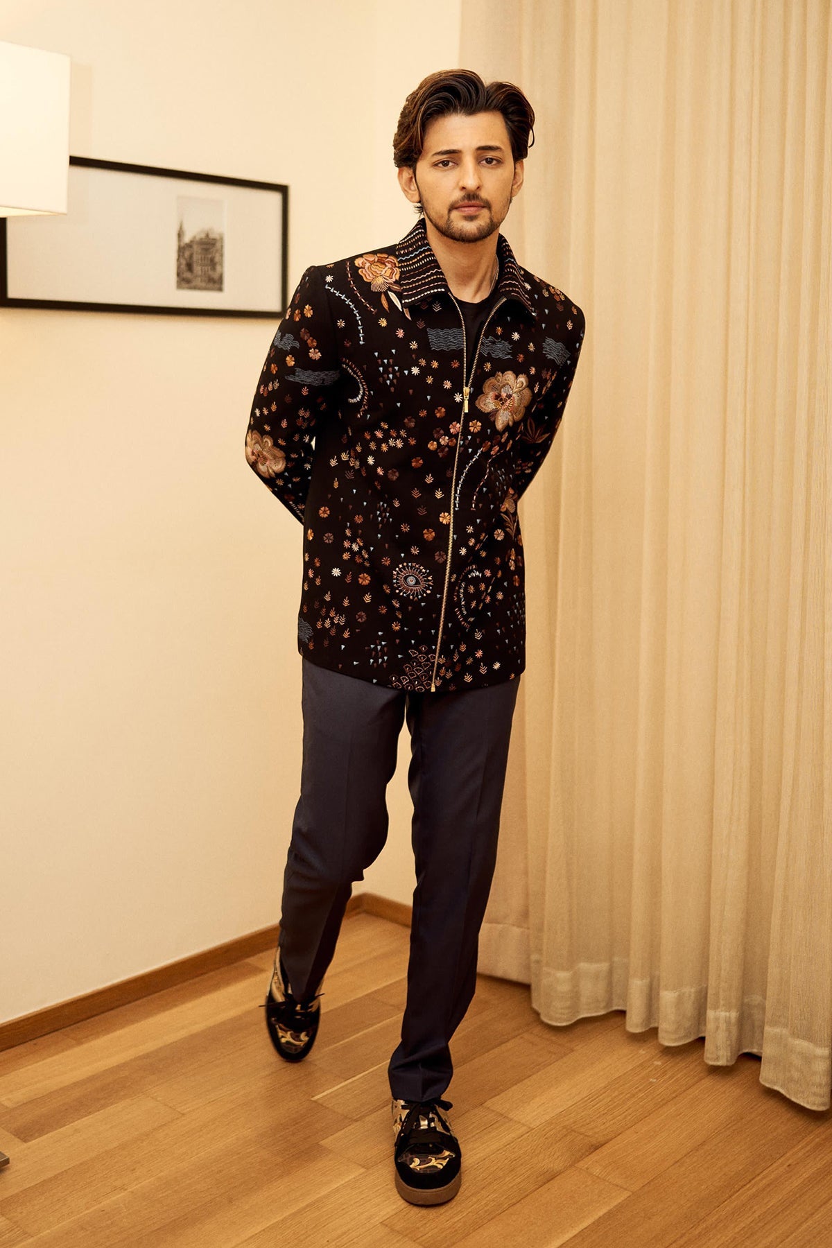 Darshan Raval's Cosmic Night Bomber Jacket