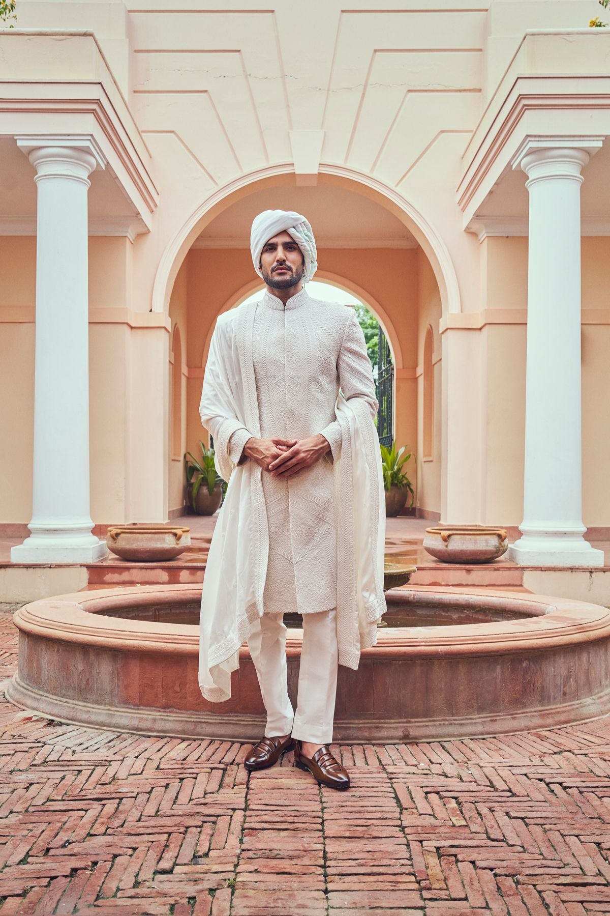 Ivory Cut-Dana Sherwani