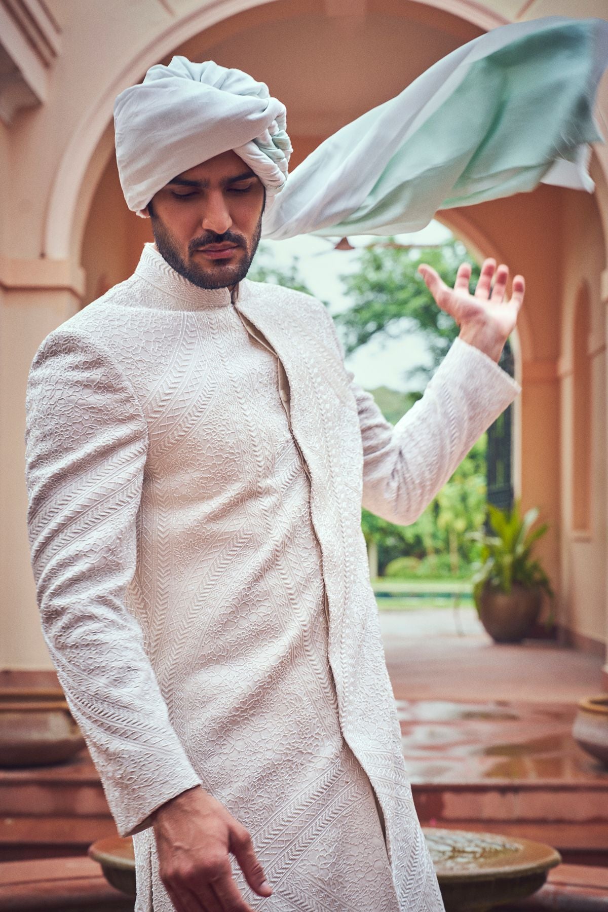 Ivory Cut-Dana Sherwani