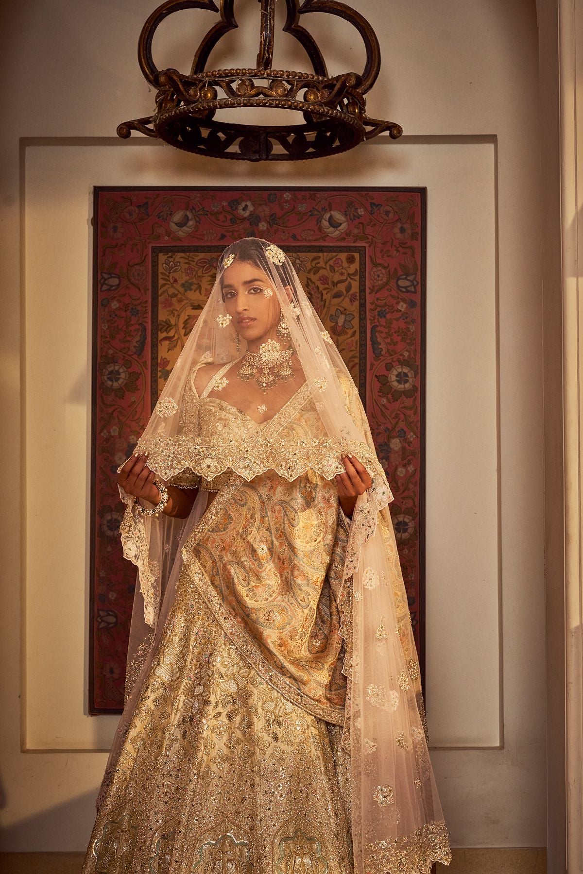 Gold Love Bride Lehenga