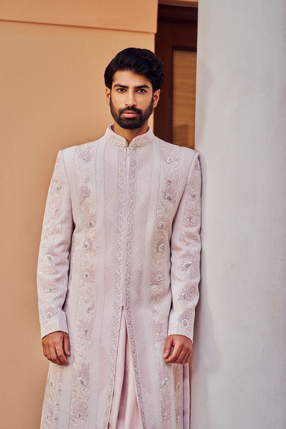 Soft Pink Signature Sherwani