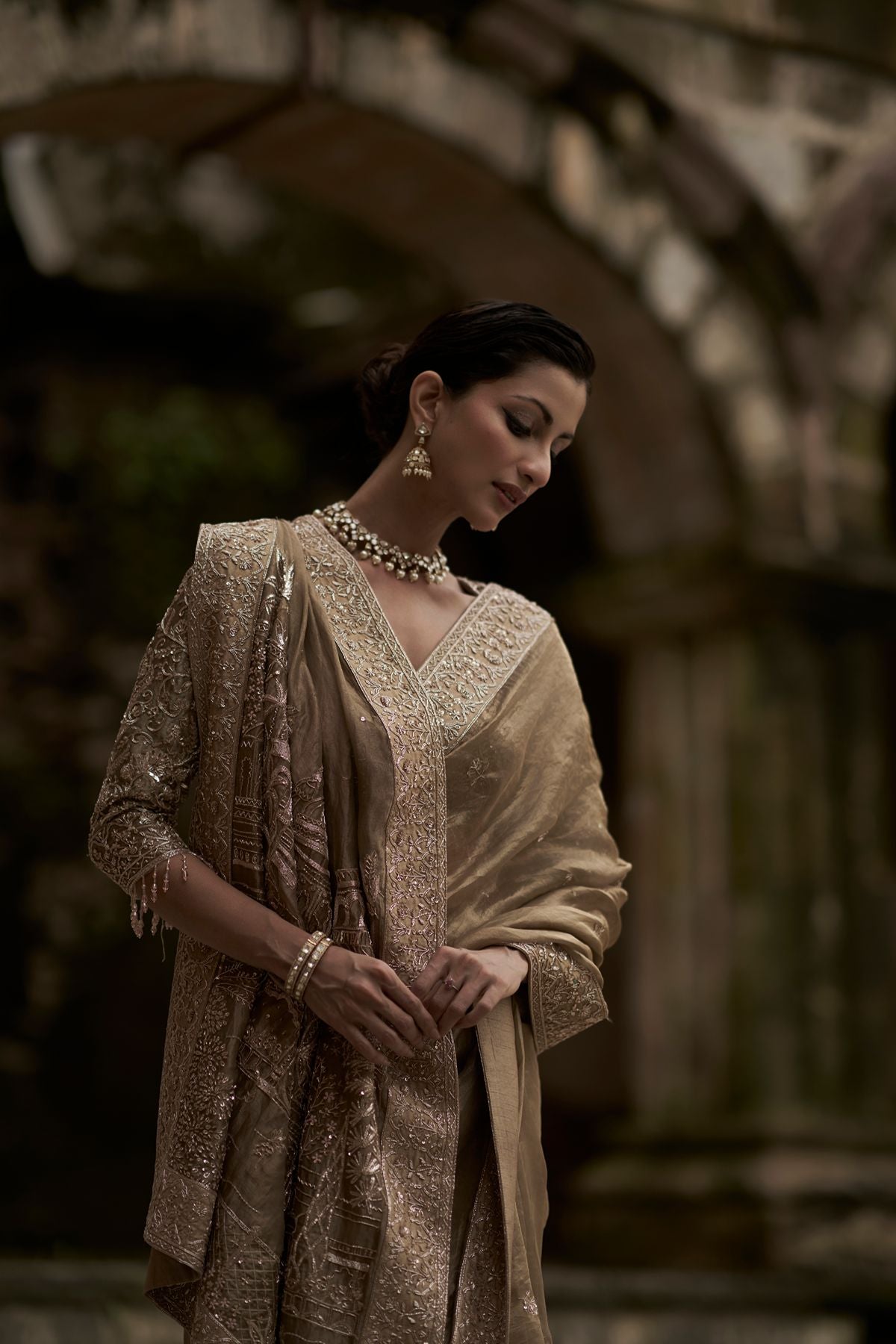 Gold Tissue Killa Saree