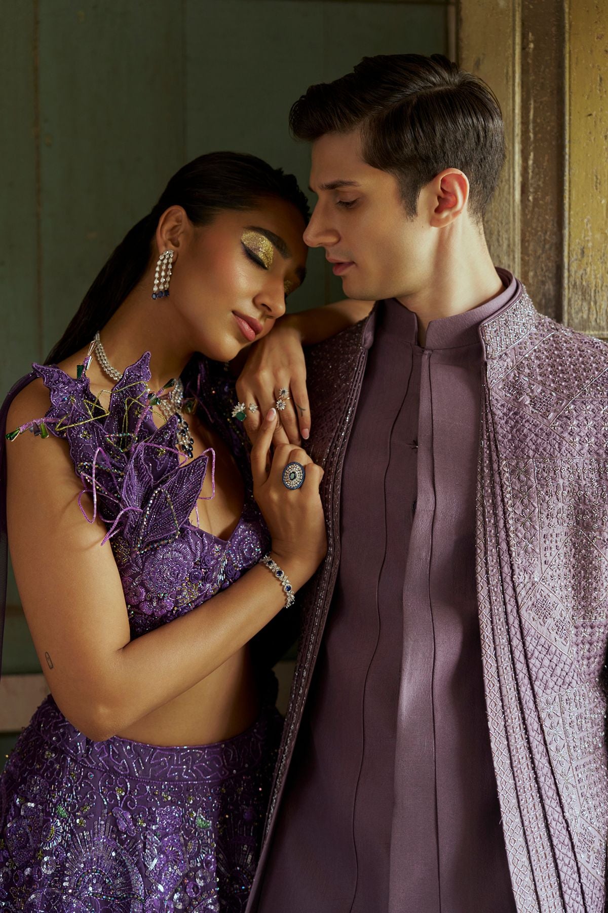 Purple Mystical Lehenga