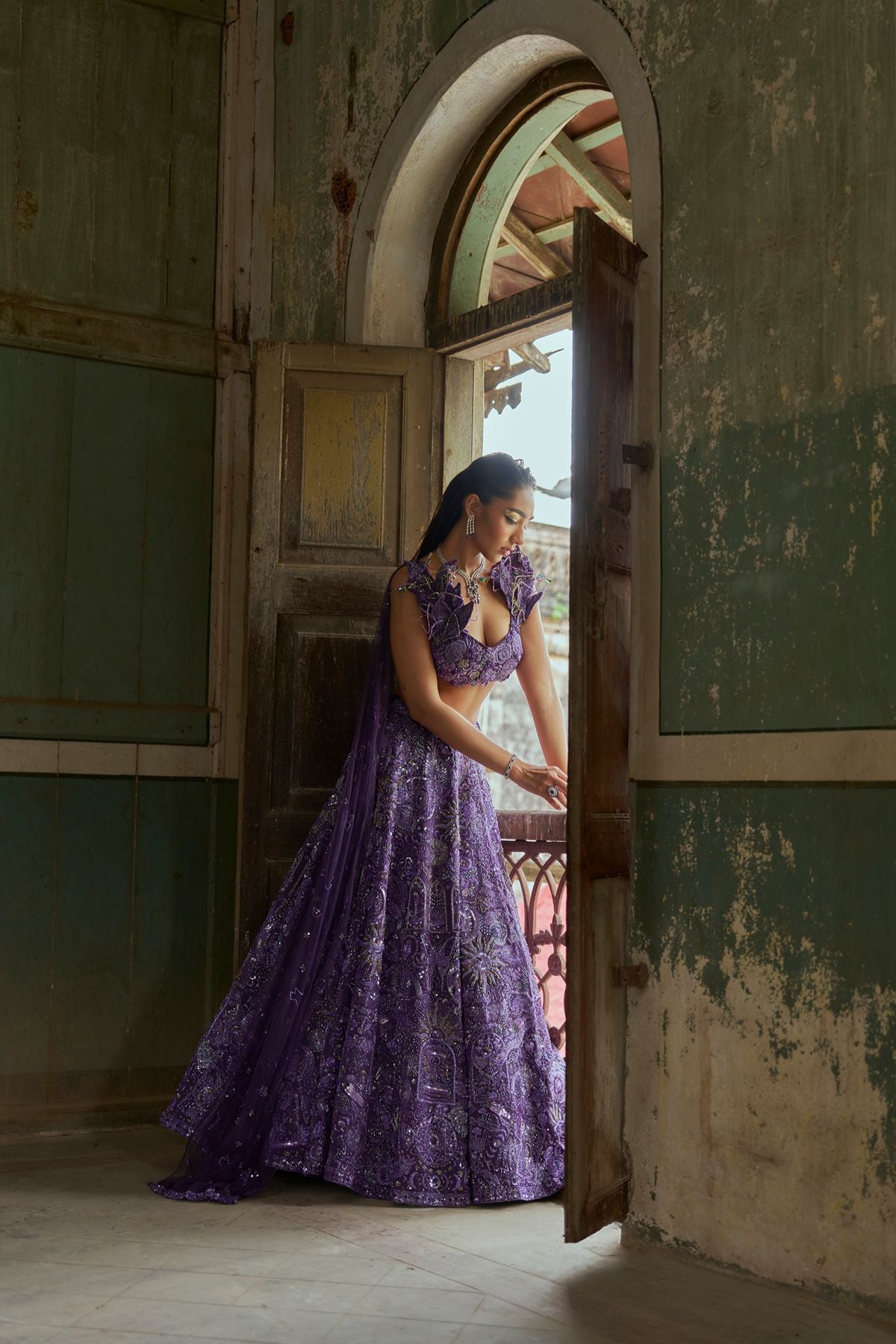 Purple Mystical Lehenga