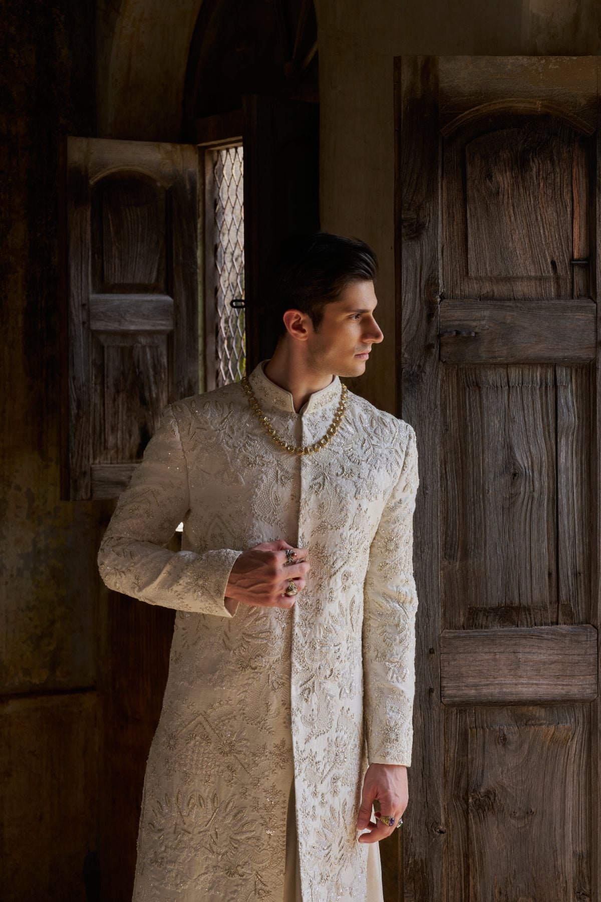 Ivory Gold Signature Sherwani