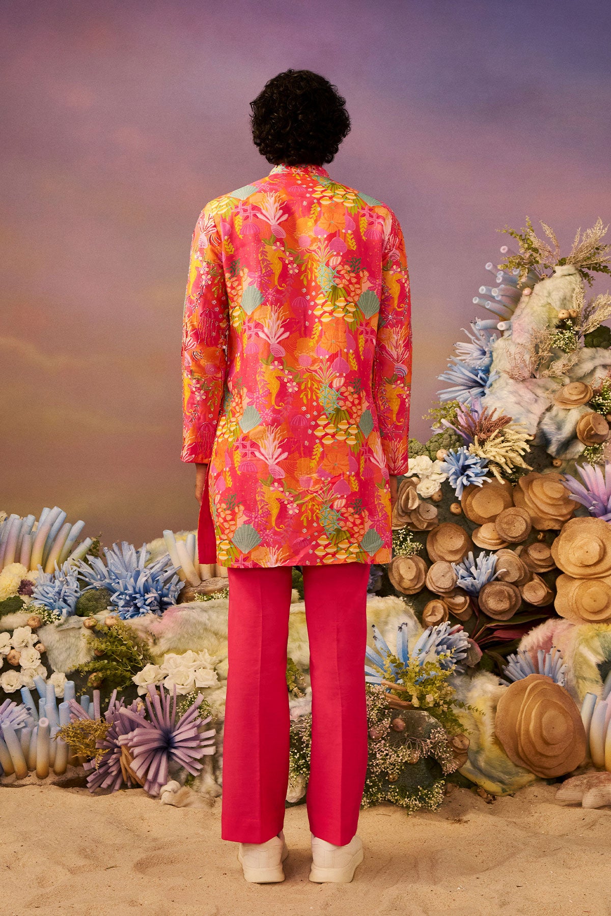 Pink Coral Kurta Set