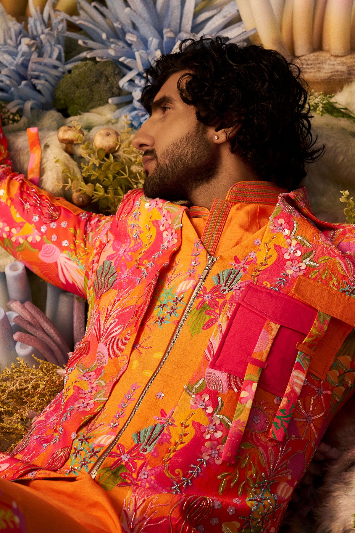 Pink Samundar Bomber Set