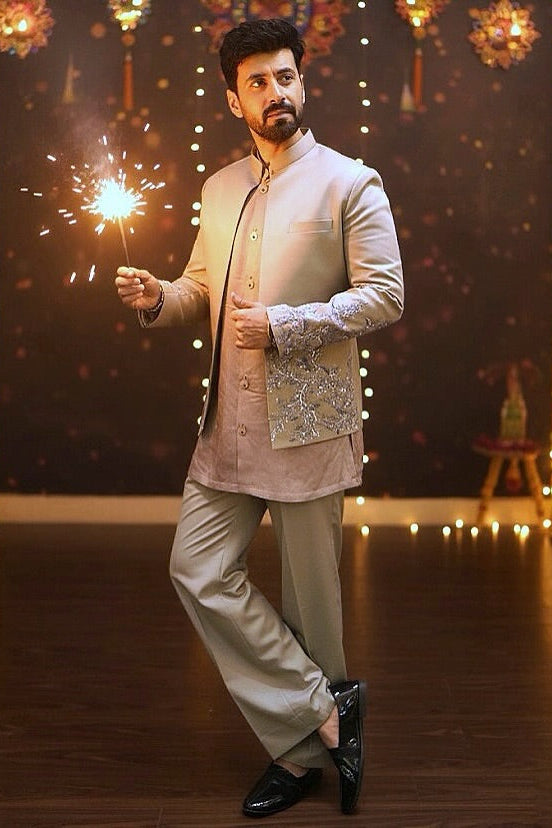 Karanvir Sharma in the Moonlit Sage Bandhgala