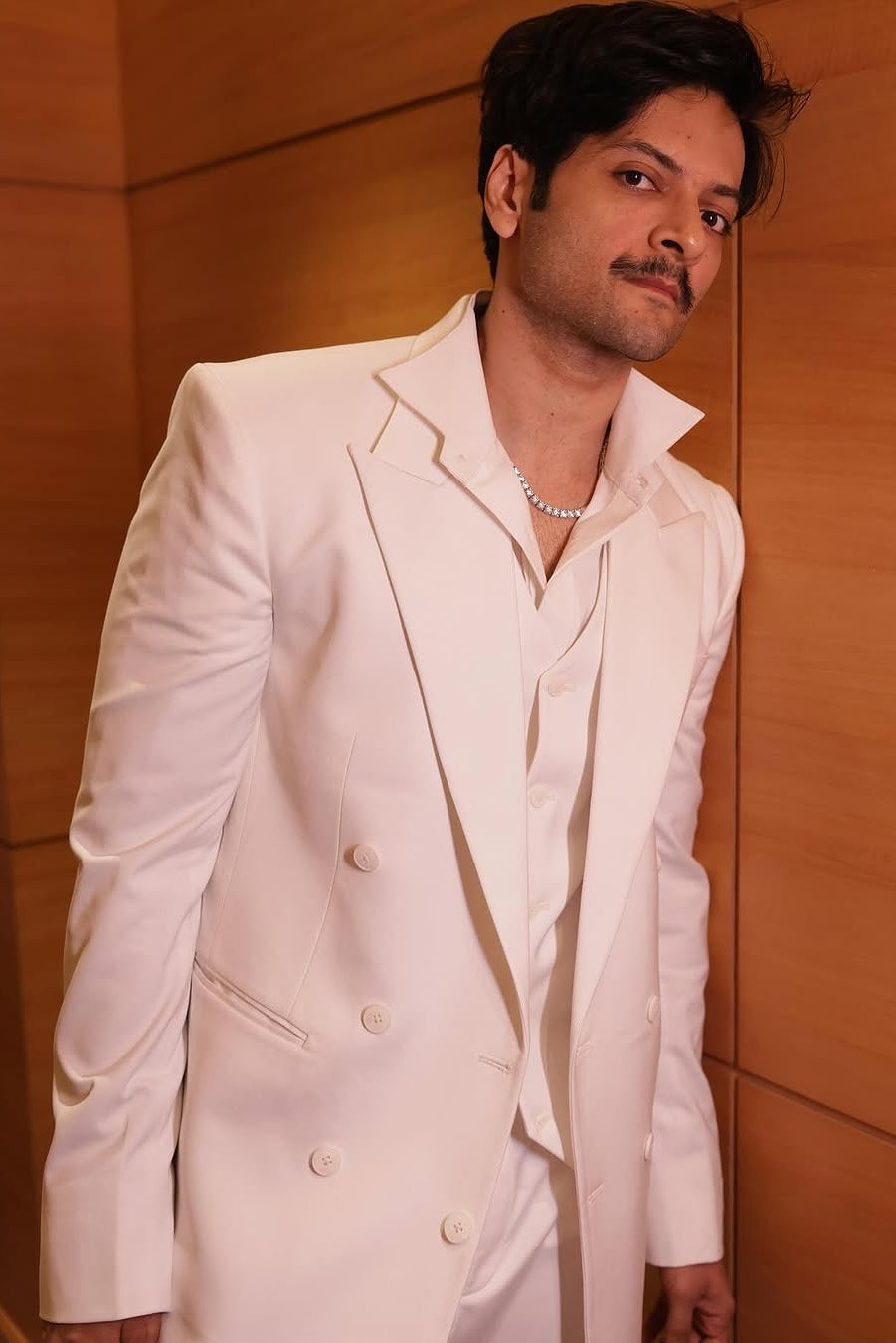 All-Ivory Three-Piece Ensemble - Ali Fazal