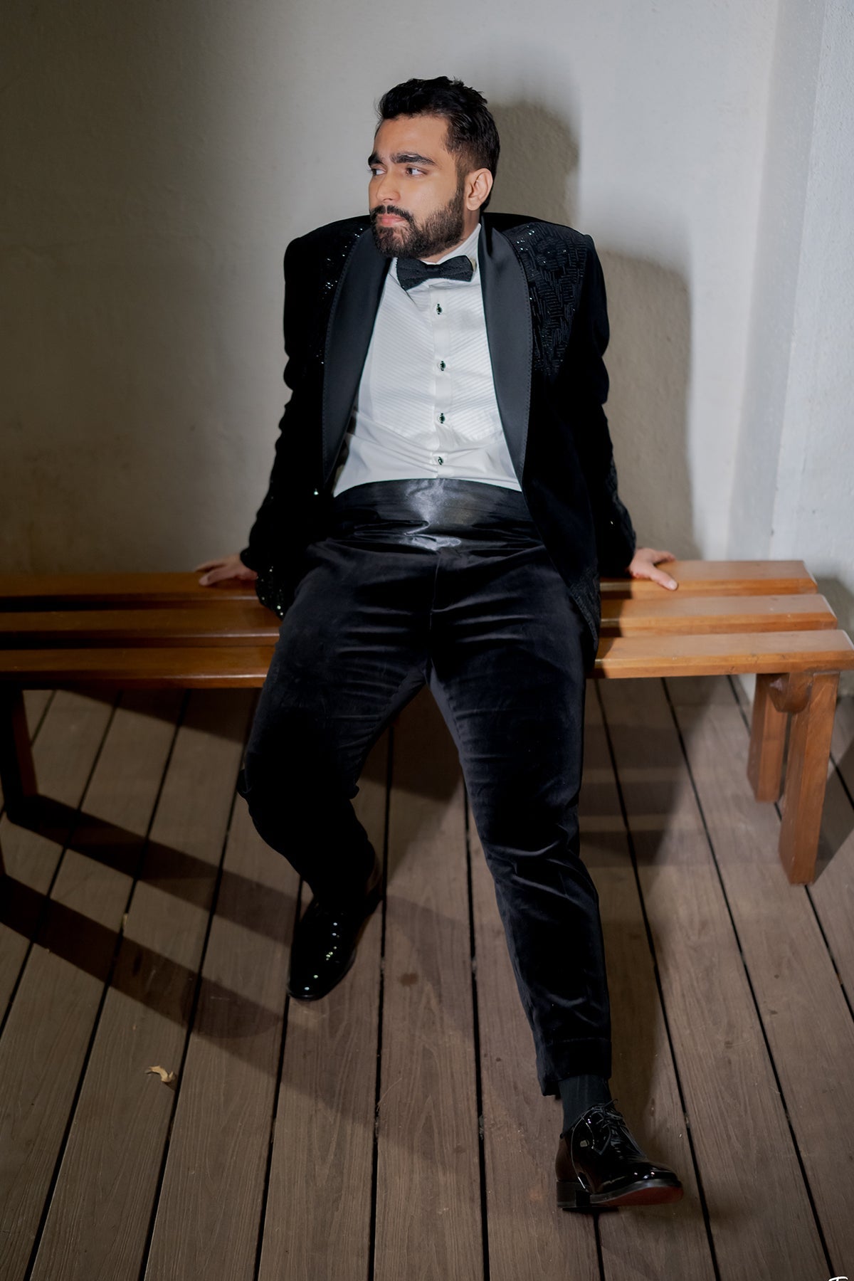 Viraj Ghelani's Black Velvet Tuxedo